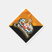 オクトーバーフェストビールスティーンズウーマンサービングパーティー スタンダードカクテルナプキン (角)