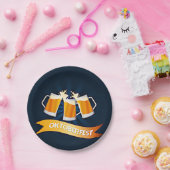 オクトーバーフェストビールステインお祝いパーティー7" ペーパープレート (パーティー)