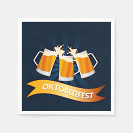 オクトーバーフェストビールステインお祝いパーティー スタンダードカクテルナプキン