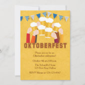オクトーバーフェストビールトースト招待状 招待状 (正面)