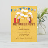 オクトーバーフェストビールトースト招待状 招待状 (スタンド正面)