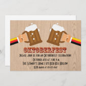 オクトーバーフェストビールトースト 招待状 (正面/裏面)