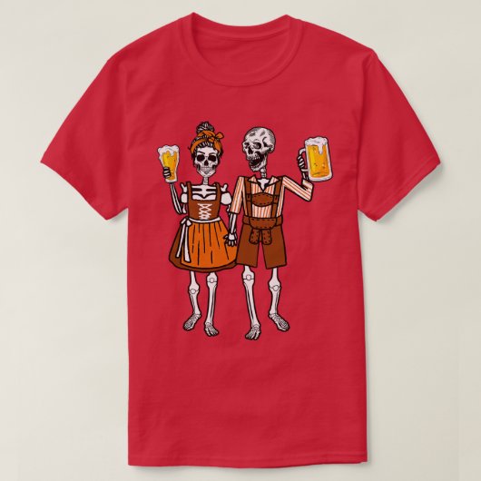 オクトーバーフェストビールドイツおもしろい語 Tシャツ (デザイン正面)