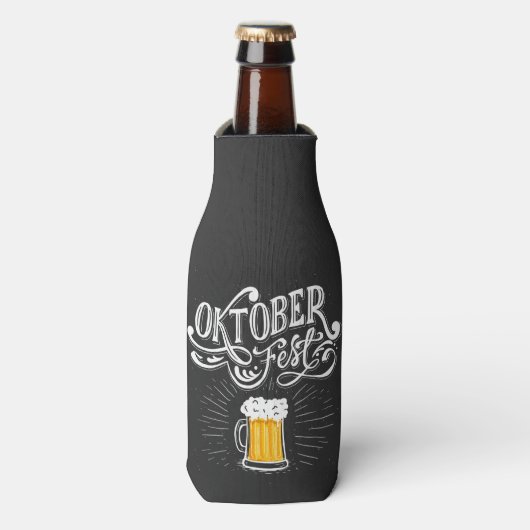 オクトーバーフェストビールバイエルンフェスティバルパーソナライズ ボトルクーラー (ボトル正面)