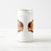 オクトーバーフェストビールパーティーのカスタマイズ可能な日付 ビールジョッキ (中央)