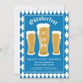 オクトーバーフェストビールフェスティバルタイポグラフィババリアン 招待状 (正面)