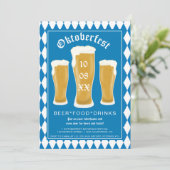 オクトーバーフェストビールフェスティバルタイポグラフィババリアン 招待状 (スタンド正面)