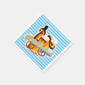 オクトーバーフェストビールフェスティバルドイツのバイエルンカラー スタンダードカクテルナプキン (角)