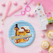 オクトーバーフェストビールフェスティバルドイツのバイエルンカラー ペーパープレート (パーティー)