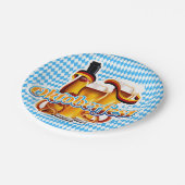 オクトーバーフェストビールフェスティバルドイツのバイエルンカラー ペーパープレート (アングル)