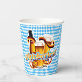 オクトーバーフェストビールフェスティバルドイツのバイエルンカラー 紙コップ (裏面)