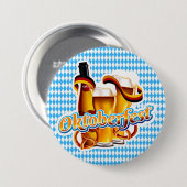オクトーバーフェストビールフェスティバルドイツのバイエルンカラー 缶バッジ (正面&裏面)