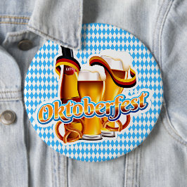 オクトーバーフェストビールフェスティバルドイツのバイエルンカラー 缶バッジ