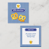 オクトーバーフェストビールフェスティバルバイエルン国旗の青 ノートカード (正面/裏面)