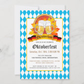 オクトーバーフェストビールフェスティバルパーティの招待状 招待状 (正面)