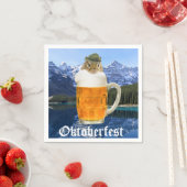 オクトーバーフェストビールフェスティバルパーティー動物 スタンダードカクテルナプキン (インサイチュ)