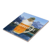 オクトーバーフェストビールフェスティバルパーティー動物 タイル (側面)