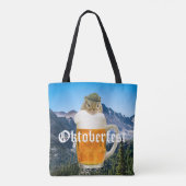 オクトーバーフェストビールフェスティバルパーティー動物 トートバッグ (裏面)