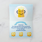 オクトーバーフェストビールフェスティバル装飾ブルーパターン カード (内部)