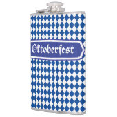 オクトーバーフェストビールフェスティバル装飾ブルーパターン フラスク (左)