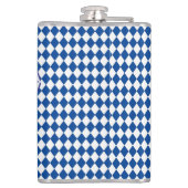 オクトーバーフェストビールフェスティバル装飾ブルーパターン フラスク (裏面)