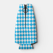 オクトーバーフェストビールフェスティバル装飾ブルーパターン ボトルクーラー (裏面)