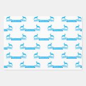 オクトーバーフェストビールフェスティバル装飾ブルーパターン ラッピングペーパーシート (正面3)