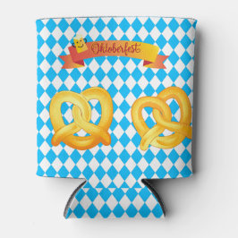 オクトーバーフェストビールフェスティバル装飾ブルーパターン 缶クーラー