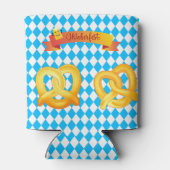 オクトーバーフェストビールフェスティバル装飾ブルーパターン 缶クーラー (裏面)