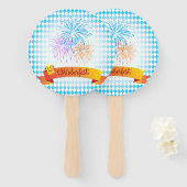 オクトーバーフェストビールフェスティバル装飾 ハンドファン (正面&裏面)