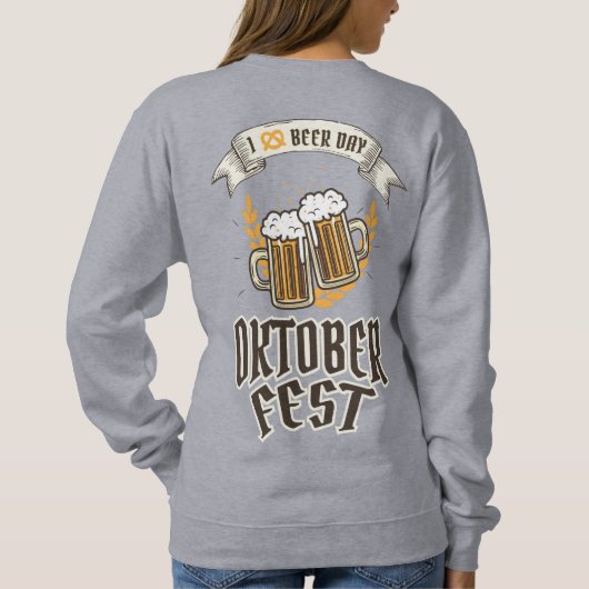 オクトーバーフェストビールフェスティバル スウェットシャツ (裏面)