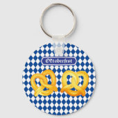 オクトーバーフェストビールフェストドイツ伝統的プレッツェル キーホルダー (正面)