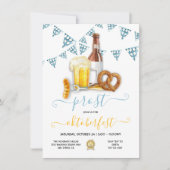 オクトーバーフェストビールブラッツパーティの招待状 招待状 (正面)