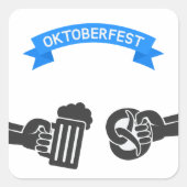 オクトーバーフェストビールプレッツェル スクエアシール (正面)