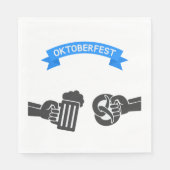 オクトーバーフェストビールプレッツェル スタンダードランチョンナプキン (正面)