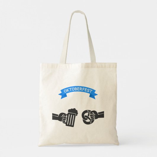 オクトーバーフェストビールプレッツェル トートバッグ (裏面)