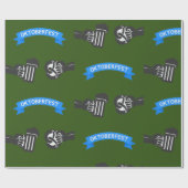 オクトーバーフェストビールプレッツェル ラッピングペーパー (フラット)