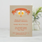 オクトーバーフェストビールマグとバナー 招待状 (スタンド正面)