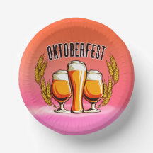 オクトーバーフェストビールレディースグラスオンピンクパステル