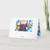 オクトーバーフェストビール好おもしろいき誕生日の退職 カード (裏面)