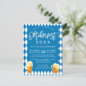 オクトーバーフェストフェスティバルパーティータイポグラフィバイエルン シーズンポストカード (スタンド正面)