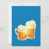 オクトーバーフェストフェスティバルパーティータイポグラフィベージュブルー 招待状 (裏面)