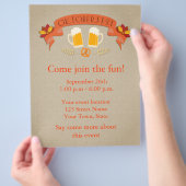 オクトーバーフェストフライヤー チラシ (手)