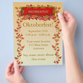 オクトーバーフェストフライヤー チラシ (手)