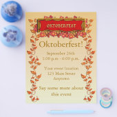オクトーバーフェストフライヤー チラシ (シングル)