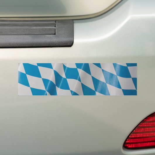 オクトーバーフェストフラグカラーズババリアバイエルン バンパーステッカー (車上)