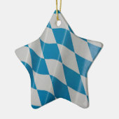 オクトーバーフェストフラッグカラーズバヴァリアバイエルン セラミックオーナメント (左)