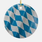 オクトーバーフェストフラッグカラーズバヴァリアバイエルン セラミックオーナメント (裏面)