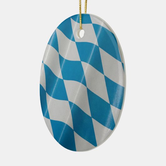 オクトーバーフェストフラッグカラーズバヴァリアバイエルン セラミックオーナメント (左)