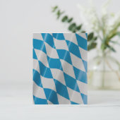 オクトーバーフェストフラッグカラーズバヴァリアバイエルン ポストカード (スタンド正面)